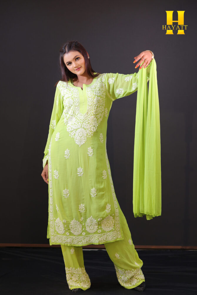 Lucknowi Chickankari Kurti – HBG 2017 - Image 2