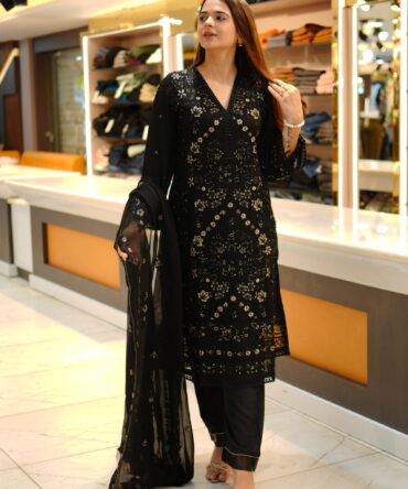 Black Kadhai Suit