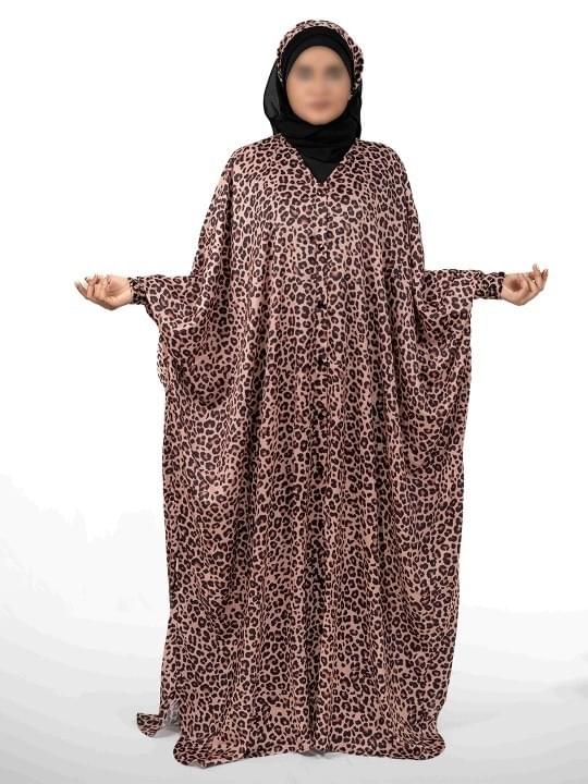 Women Animal Print Kaftan Dress