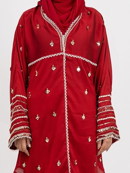 Embellished V-Neck Tunic With Trouser